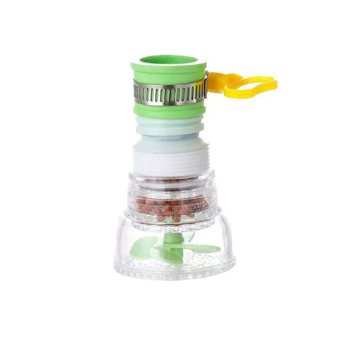 360° Adjustable Rotating Water Saving Nozzle Shower Head Faucet Multiple Types of Output Water Valve Splash Regulator Filter Kitchen Tap Accessories - Multicolor)
