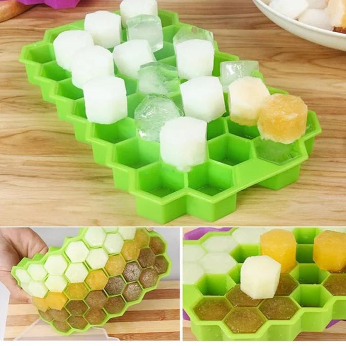 Silicone Ice Cube Trays 32 Cavity Per Ice Tray 4 pcs