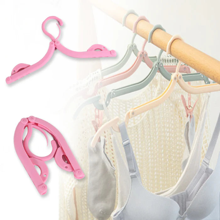 FOLDING TRAVEL HANGERS (PACK OF 10 PCS)