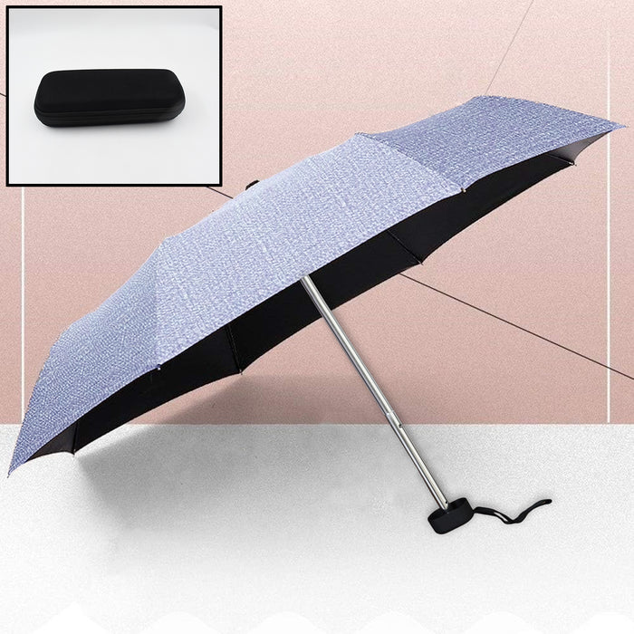 3-Fold Umbrella Summer Sun and Rain Protection Foldable Cute Umbrella || UV Protection Rain Sun Umbrella || Travel Accessories || Umbrella for Children, Girls, and Boys (1 Pc / With Zip Case)